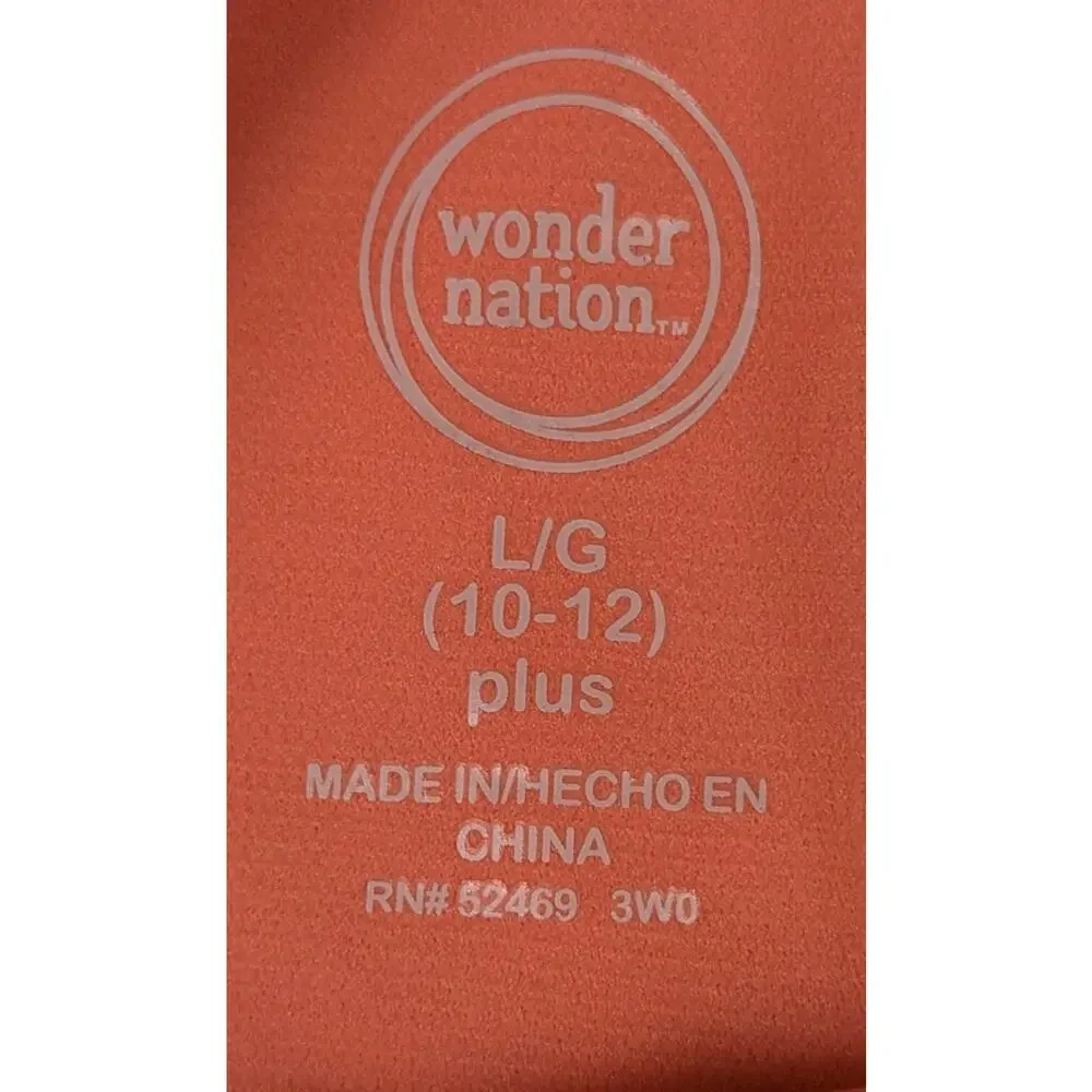 Wonder Nation Girls Large (10-12) PLUS Bikini Swim Bottoms Paisley Multicolor